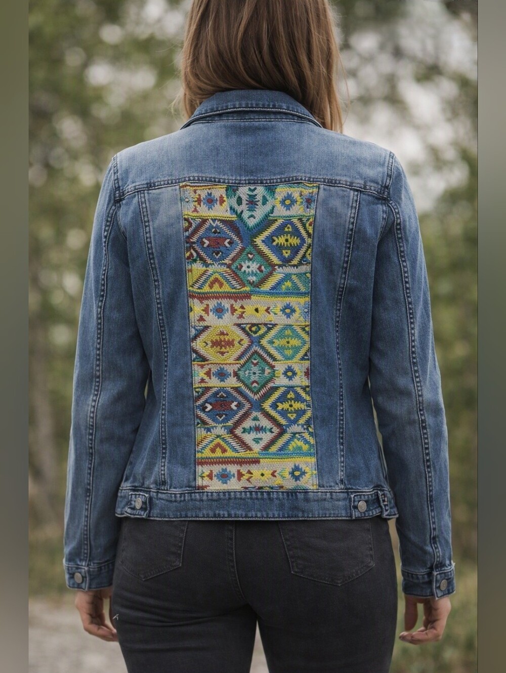 LuLaRoe Classic Blue Embroidered Denim Jean Jacket - Size: XL - EUC